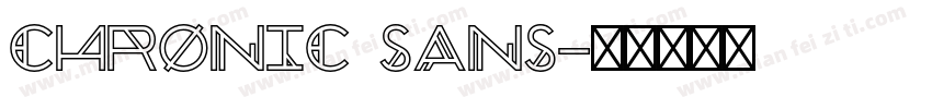 Chronic Sans字体转换